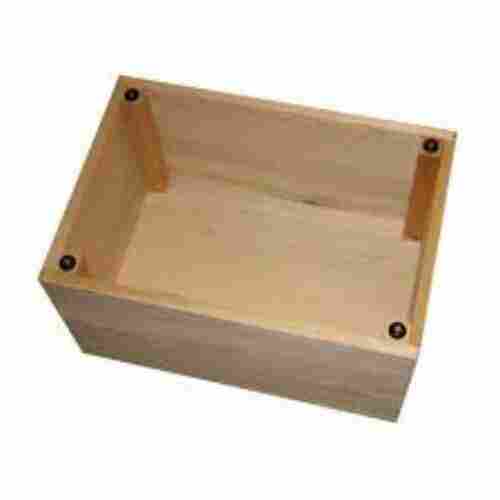 Teak Wood Simple Plywood Box For Packaging Usage In Square Shape
