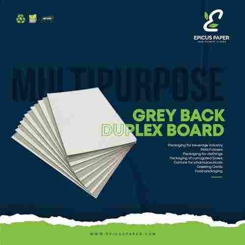 Grey Back Duplex Paper Board With One Sided Coating