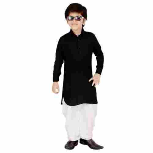 Stylish Fashionable Cotton Plain Full Sleeves Kurta Pajama Pathani Suit