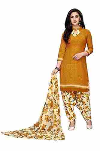Women Stylish Designed Comfortable Breathable Cotton Salwar Suit For Dupatta