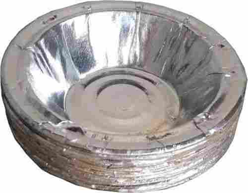 100% Eco Friendly Lightweight Round Plain Disposable Silver Coated Paper Bowl 