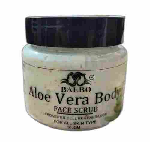 White Balbo 100gm Aloe Vera Face Scrub, For Skin Care, Type Of Packaging: Jar
