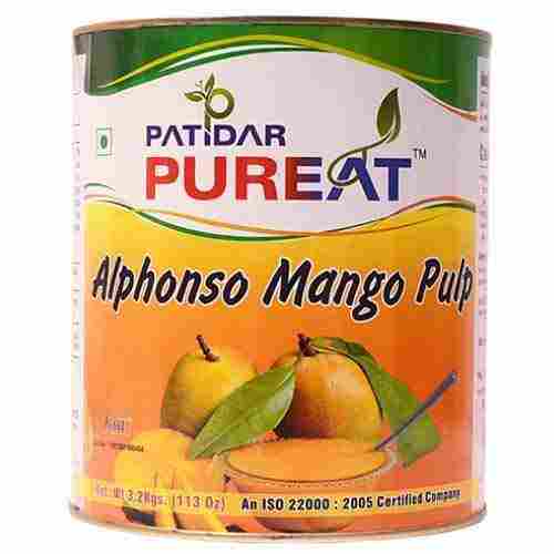 Healthy Sweet Fresh Alcohol Free Delicious Alphonso Mango Pulp 3.2 Kg