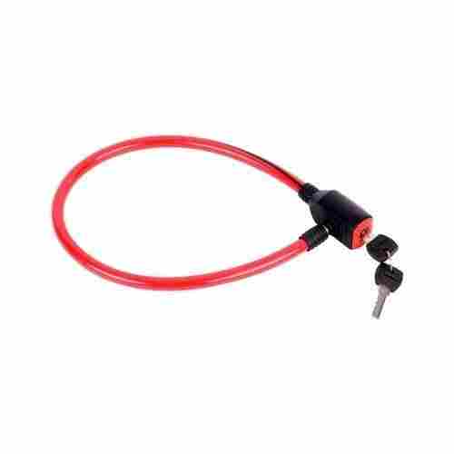 Light Weight Long Durable And Strong Flexible Red Anchor Point Bicycle Cable Lock