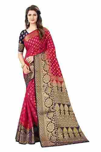 Stylish And Fancy Fantastic Satyam Weaves Banarasi Jacquard Cotton Silk Saree