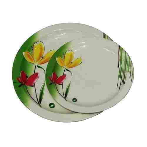 Light Weight Unbreakable Beautiful Floral Printed Multicolor Melamine Dinner Plate