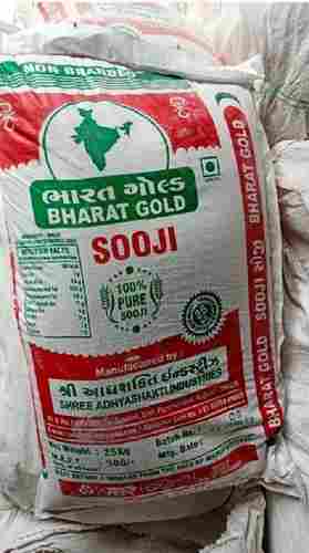 25 KG Food Grade 100% Pure And Fresh Made From Wheat Dried White Sooji