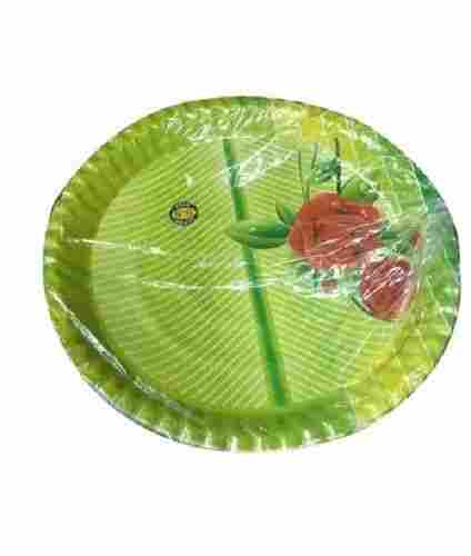 Flower Printed Biodegradable Eco Friendly Natural Disposable Paper Plate