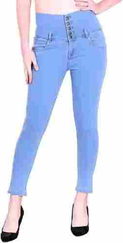 Super Comfortable And Large Pockets Slim Fit Finest Fabric Ladies Jeans 