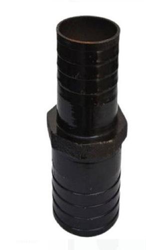 Black 4.2 Inches Long Round Pvc Plastic Hose Connector For Pipe Fitting