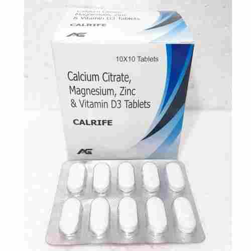 Calcium Magnesium Zinc And Vitamin D3 Tablets