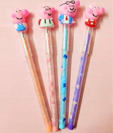Pack Of 4 Pice Multicolor Cute Funky Kids Favorite Peppa Pig Pencils
