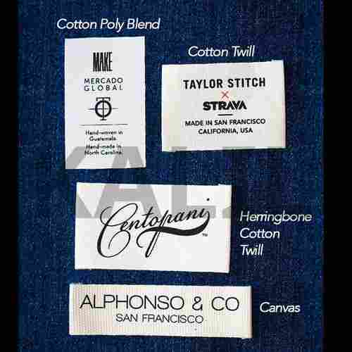 Machine Made Woven Labels Used In Bags, Shoes And Garments