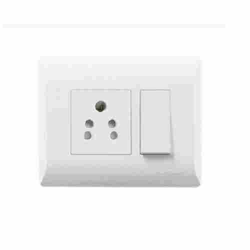 Square White Switch Socket Combined Board 16 AMP