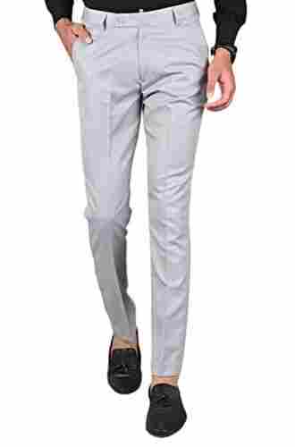 Stylish And Comfortable Stretchable Polyester Regular Fit Men'S Formal Trouser