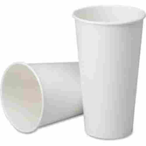 Durable And Leak Proof Disposable White Plain Paper Water Glass, 500 Ml