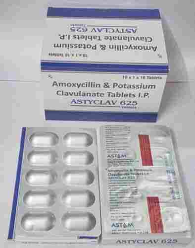 Amoxycillin & Potassium Clavulanate Tablets I.P., 10 X 1 X 10 Tablet