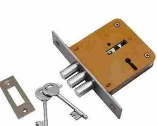 Polished Finish Stainless Steel Silver Mortise Door Lock With Two Keys