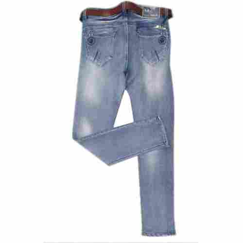 34 Inch Size Trendy And Durable Stone Washed Denim Jeans For Men