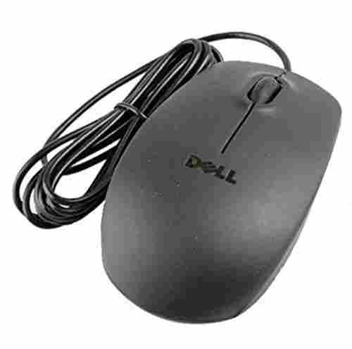 Easy And Comfortable Grip Dell MS 116 Wired Optical Mouse (USB, Black)