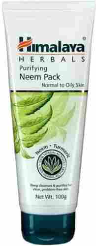 Pack Of 100 Gram Neem And Turmeric Extracts Himalaya Purifying Face Pack