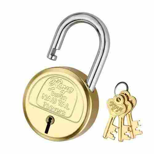 Ruggedly Constructed Brass Padlock