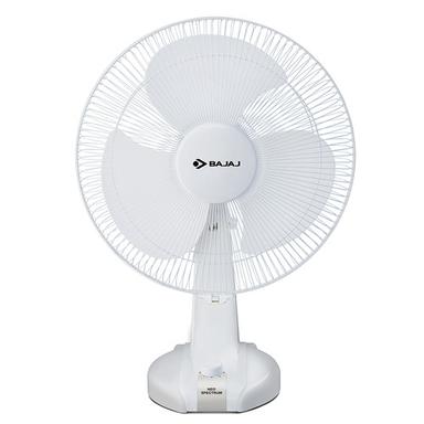 3 Star Power Rating And 3 Blades White Bajaj Table Fan