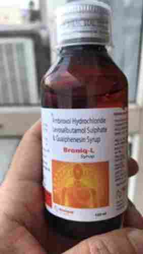 Ambroxol Hydrochloride Levosalbutamol Sulphate And Guaiphenesin, Broniq-L Dry Cough Syrup