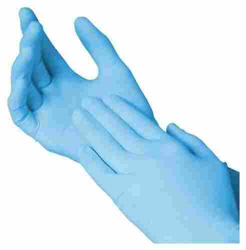 Disposable Plain Breathable Blue Full Finger Nitrile Latex Rubber Gloves