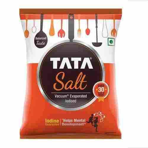 Refined Sodium High Purity Iodine And Iron White Tata Salt, Packets Of 1 Kg