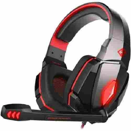 40.6 Gm Weight Wired Connectivity Bass Gamer Stereo Black And Red Color Headphone
