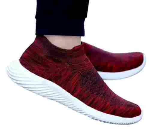 6 To 10 Size Maroon Comfortable And Casual Sport Running Shoes For Men