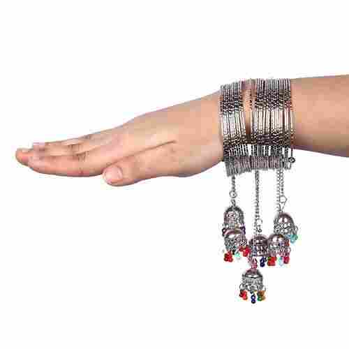 Traditional Silver Plated Cuff with Bangle Bracelet