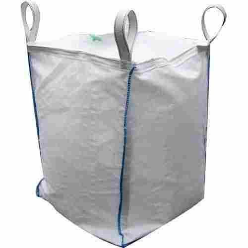 Flexible And Strength Long Handle White Pp White Fibc Jumbo Bags For Storage