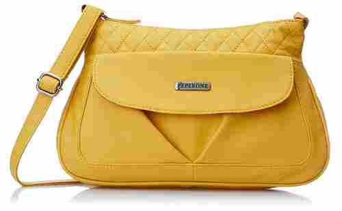 Psly822 Yellow Peperone Women'S Handbag With Zipper Closure