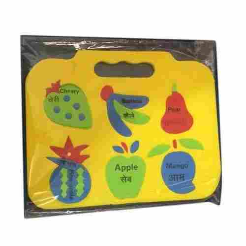 Portable Multiple Color and Durable Eva Foam Fruit Puzzle Washable Toy