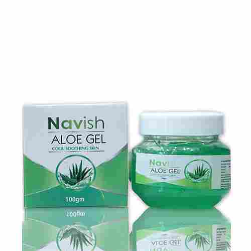 Navish 100% Natural Chemical Free Aloe Vera Gel For Cool Soothing Skin, 100 GM Pack