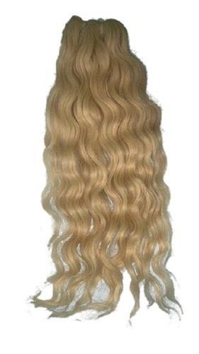 Golden Blonde Weft Hair Extension, For Personal