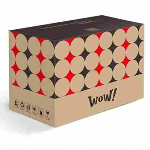Rectangle Shape Printed Kraft Paper Carton Duplex Box For Gift And Crafts