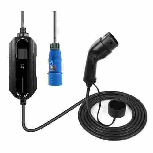 Type-2 Portable EV Car Charger, AC Single Phase, 110-250V, 32Amp, 7.3kW, CEE Industrial plug, 5 meter