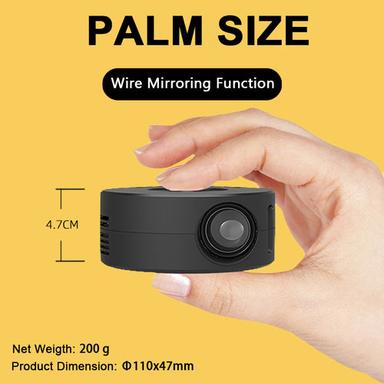2022 Factory Wholesale Palm Size Mini Lcd Led Portable Pico Projector (T200) With Wire Mirroring Application: Industrial