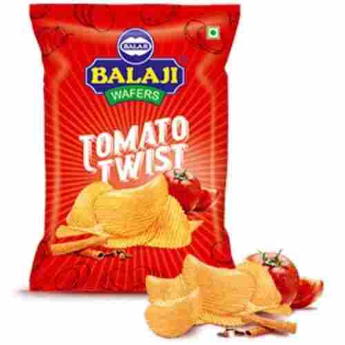 Fresh And Tangy Blend Crisp And Delicious Balaji Tomato Twist Wafers, 18 Grams Pack