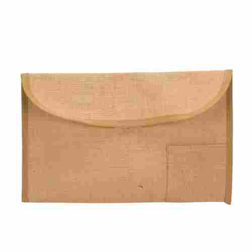 Gobamboos Natural Beige Jute File Folder 10x11 Inch with Flap