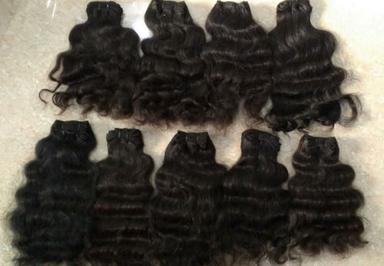 No Shedding And Tangle Unprocessed Virgin Black Curly Human Hair Application: Industrial