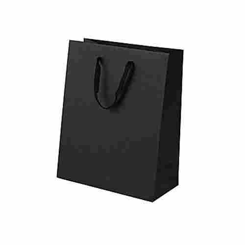 Simple Reusable Environment Friendly Recyclable Plain Black Kraft Paper Bags 