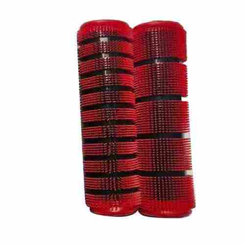 Scratch Resistant And Anti Slip Designer Motorcycle Red Handle Grip Cover