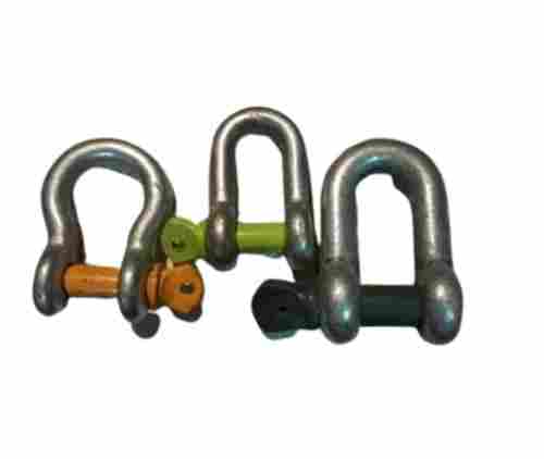 3x4x3 Inch Electro Galvanized Polished Stainless Steel D Shackle