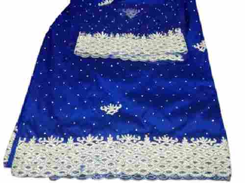 Blue Color Silk Fabric Saree
