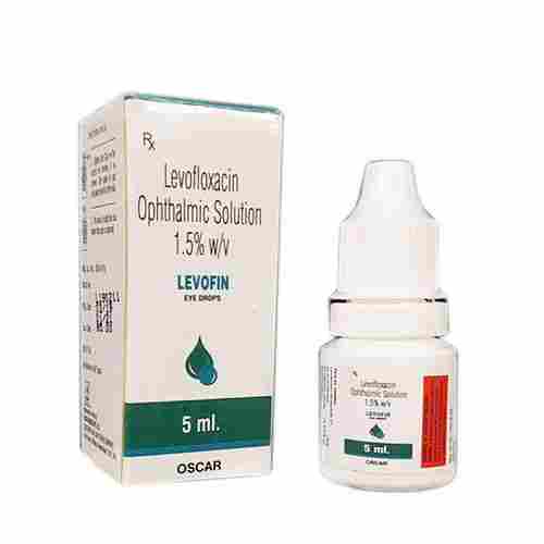 LEVOFIN Levofloxacin 1.5% Ophthalmic Solution Eye Drops, 5 ML