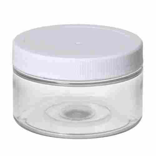 50 Ml Size Round Shape Transparent Plastic Cosmetic Container